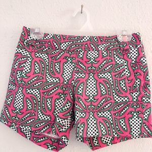 J Crew Patterned Chino Shorts